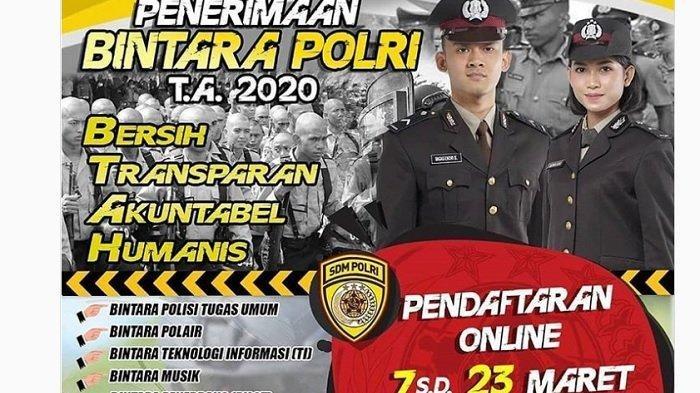 Lowongan Kerja - Penerimaan Polri Bintara 2020 Dibuka, Ini Syarat, Cara Daftar, dan Jadwal Lengkap