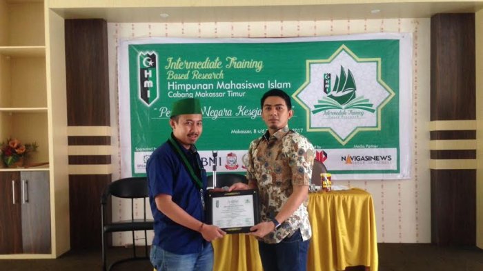 Ketua KNPI Sulsel Pembicara di Intermediate Training HMI Cabang Makassar Timur