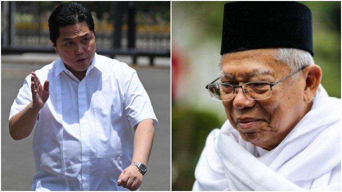 Kabar Buruk Maruf Amin di 100-an Hari Menjabat dengan Jokowi, Dikalahkan Erick Thohir, Pembelaan