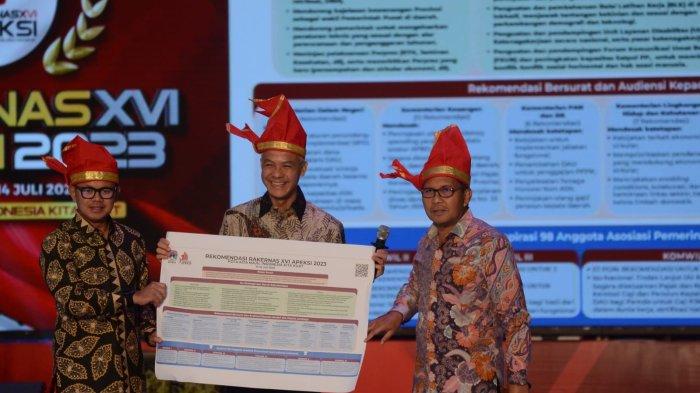 Hadiri Rakernas Apeksi, Ganjar Serukan Lawan Korupsi Berbentuk Infaq