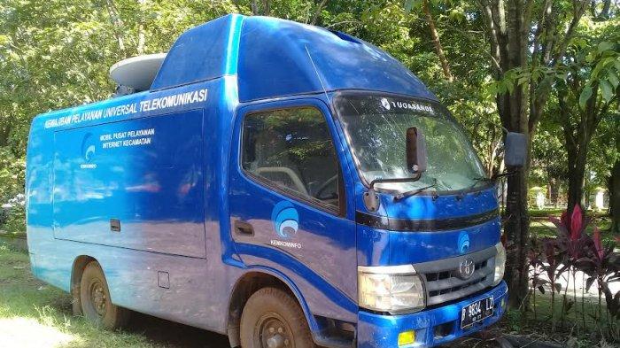 Mobil Pusat Pelayanan Internet Kecamatan Pangkep Terbengkalai