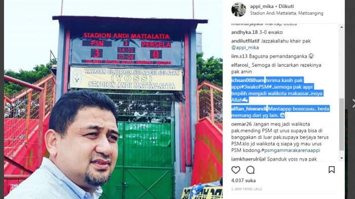 Kereeennn, Papan Skor Digital PSM Sudah Jadi, Kini Diujicoba, PSM vs Persela 3-0