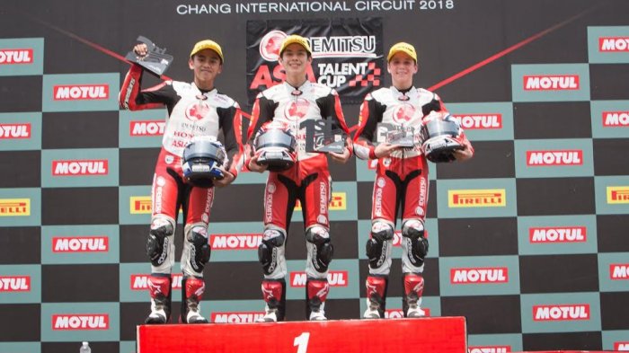 Pebalap Astra Honda Kibarkan Merah Putih di ATC 2018