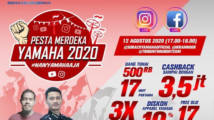 Diskon Hingga Oli Gratis di Pesta Merdeka Yamaha 2020
