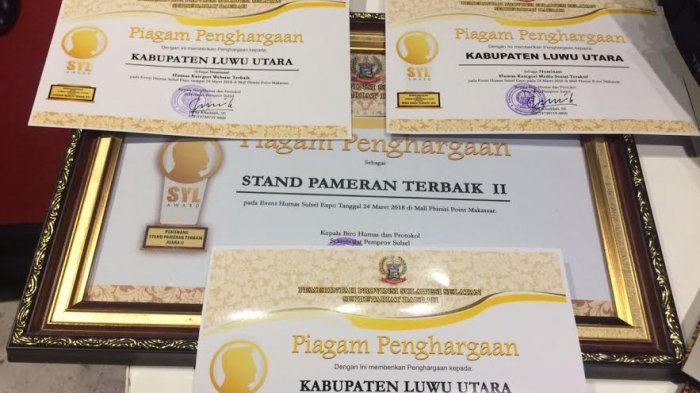 Humas Luwu Utara Raih Penghargaan Stand Pameran Terbaik 2