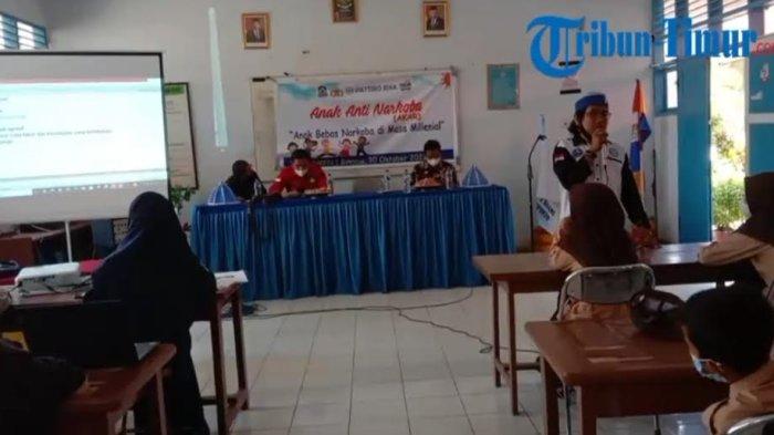 Polres Jeneponto dan LAN Sosialisasi Bahaya Narkoba di SMPN 1 Binamu