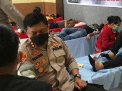 Polres Luwu Timur Sumbangkan 39 Kantong Darah ke RSUD I La Galigo