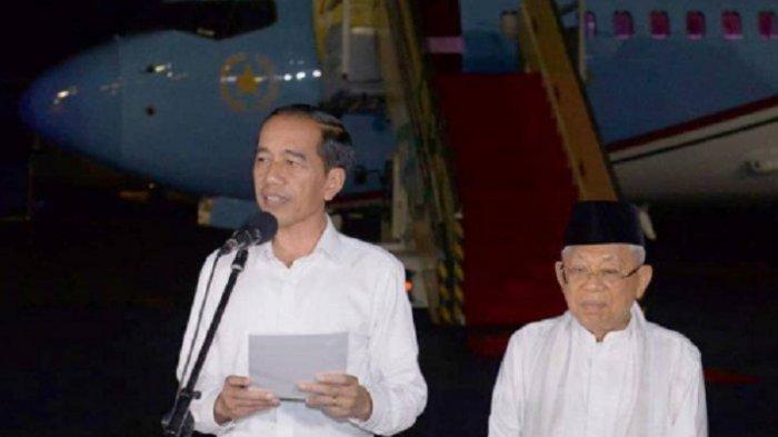 Presiden Jokowi dan Wapres KH Maruf Amin. 