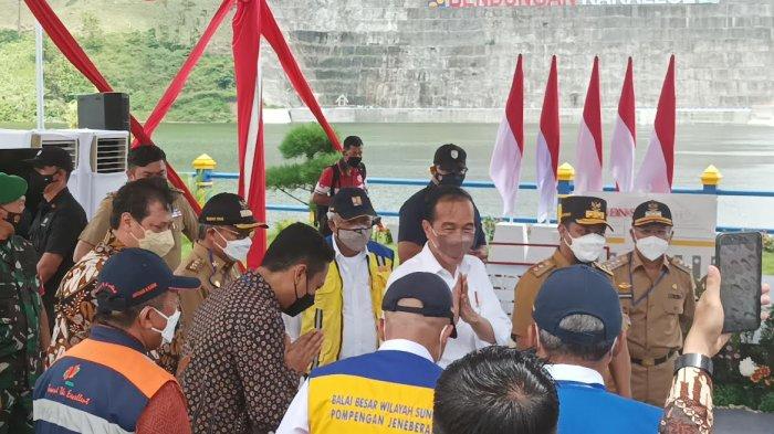 Andi Sudirman Sulaiman dan Basuki Hadimuljono Dampingi Jokowi Resmikan Bendungan Karalloe