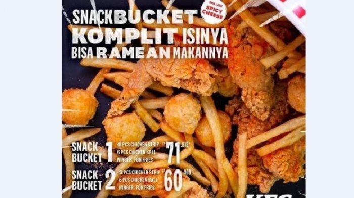 Promo Snack Bucket KFC Cuma Rp 71 Ribu