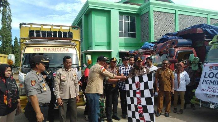 Gunakan 40 Truk, KPU Takalar Salurkan Logistik Pemilu 2019 ke Seluruh Kecamatan