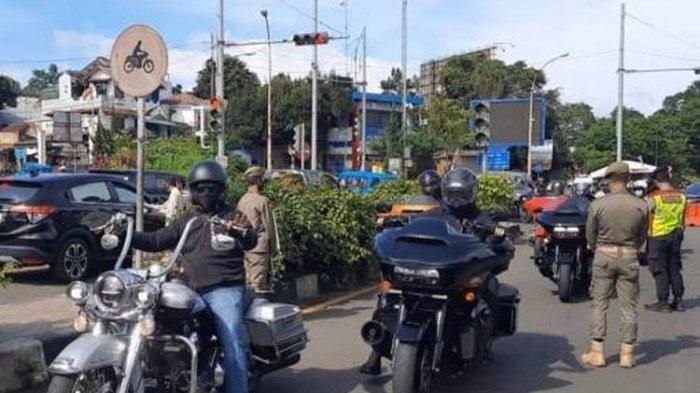 VIDEO: Viral Rombongan Moge Dikawal Polisi hingga Lolos Pemeriksaan Surat Rapid Antigen di Jabar