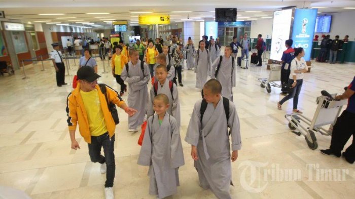 FOTO: Meriahkan Puncak HUT Tribun Timur, Tim Shaolin China Tiba di Makassar - shaolin5_20180308_151300.jpg