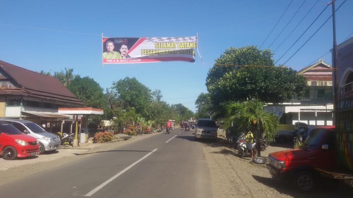 Spanduk Nurdin Abdullah-Ahmad Tanribali Lamo Terpasang di Soppeng