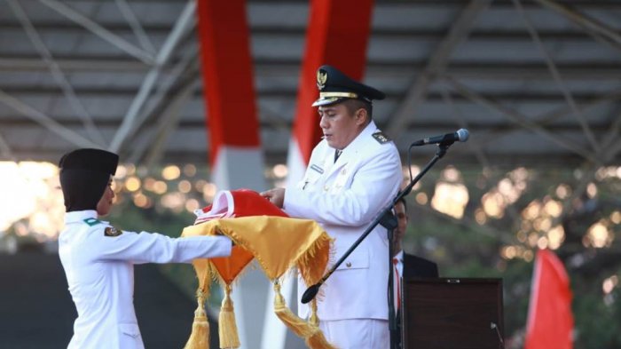 Pimpin Penurunan Bendera, Wawali Makassar: Alhamdulilah Semua Berjalan Baik