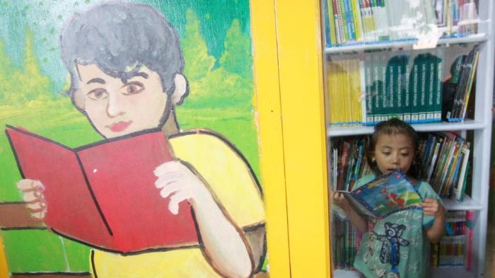 FOTO: Taman Baca di Rusunawa Mariso