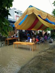 Banjir di Depan Rumah Ketua PP Bulukumba