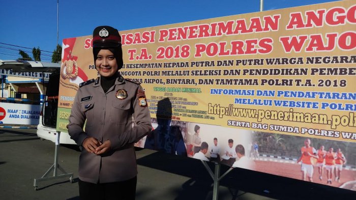 Polres Wajo Sosialisasi Penerimaan Anggota Polri di Kawasan Car Free Day