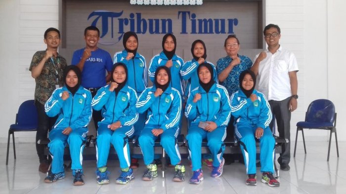 Tim Voli Popda Maros Kunjungan ke Redaksi Tribun Timur