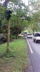 Rawan Kecelakaan, Lampu Lalu Lintas di Jalan Poros Baebunta Luwu Utara Padam