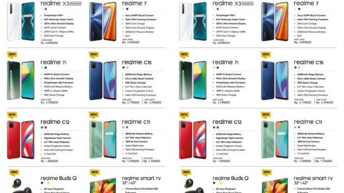 Update Harga Terbaru HP Realme di November 2020 di Erafone, Realme X3, C15, C11 dan 7i