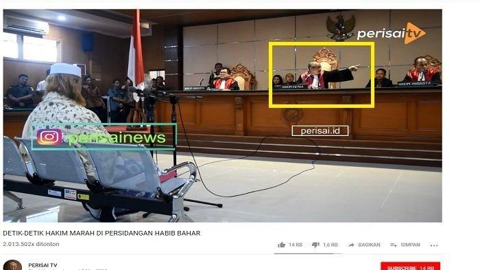 Video Viral Detik-detik Hakim Ketua Marah di Sidang Habib Bahar bin Smith, Begini Ceritanya