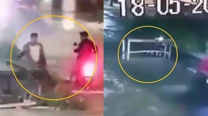 VIDEO Viral 2 Pria Taruh Meja di Tengah Jalan Sampai Ada Korban, Polisi Kini Buru Pelaku