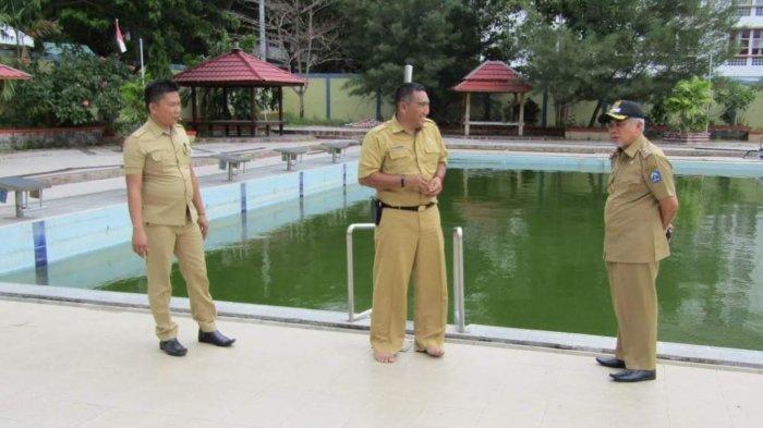 Minim Pengunjung, Wabup Bantaeng Cek Kondisi Kolam Renang Karaeng Pawiloi