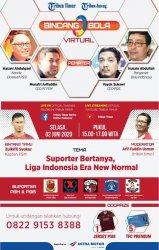 Webinar Bincang Bola Indonesia Hadirkan Dua Petinggi Klub Liga 1