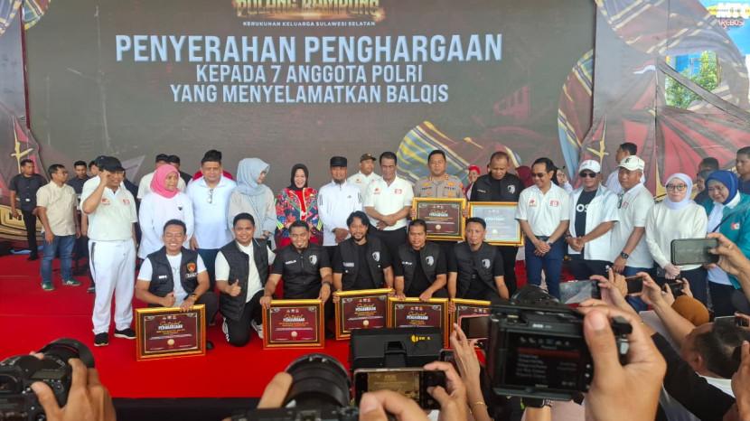 7 Polisi Penyelamat Bilqis Diganjar Hadiah Rp200 Juta dari KKSS