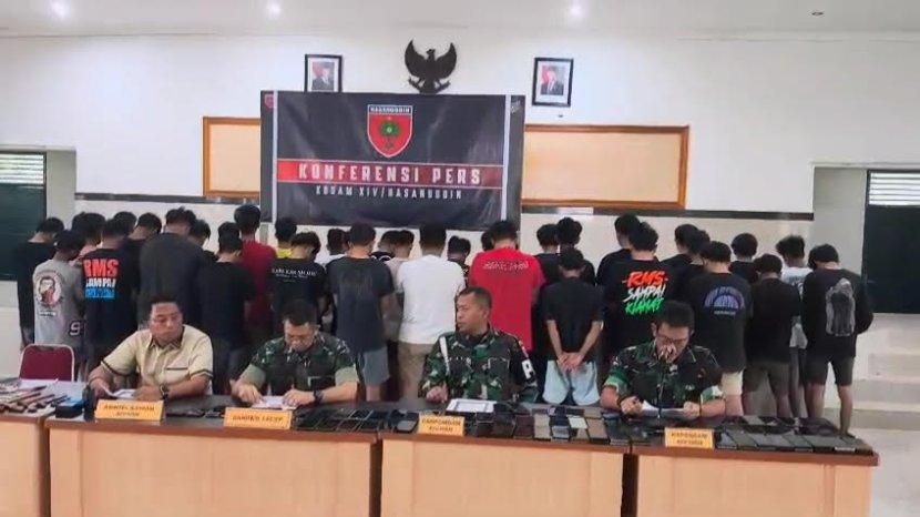 Passobis Sidrap Berani Catut Nama Pejabat TNI, Kini 40 Pelaku Ditangkap
