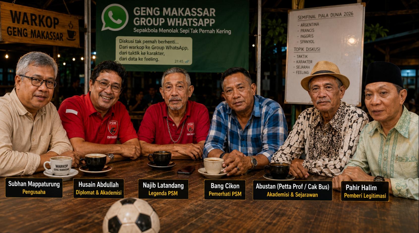 Sepakbola Menolak Sepi Tak Pernah Kering: Dari Warkop ke Grup WhatsApp - Tribun-timur.com