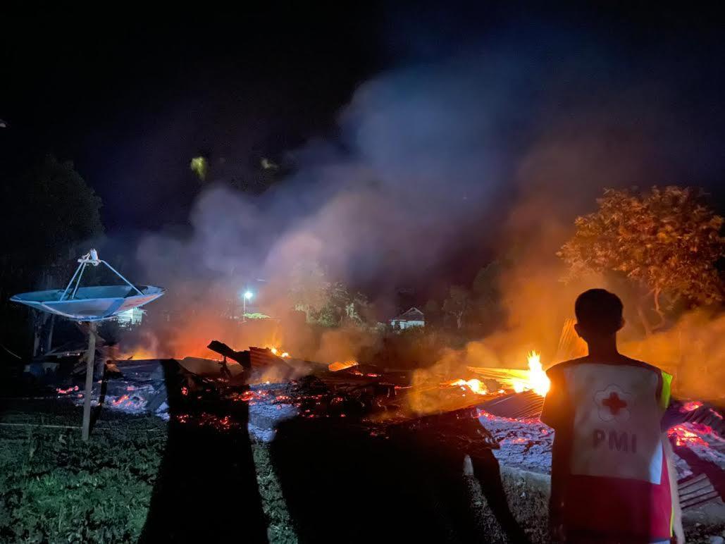 Korsleting Diduga Sebabkan Kebakaran Rumah Nenek Patima di Luwu Sulsel