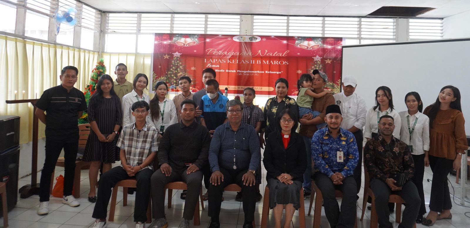 4 Warga Binaan Lapas Maros Terima Remisi Natal 2025