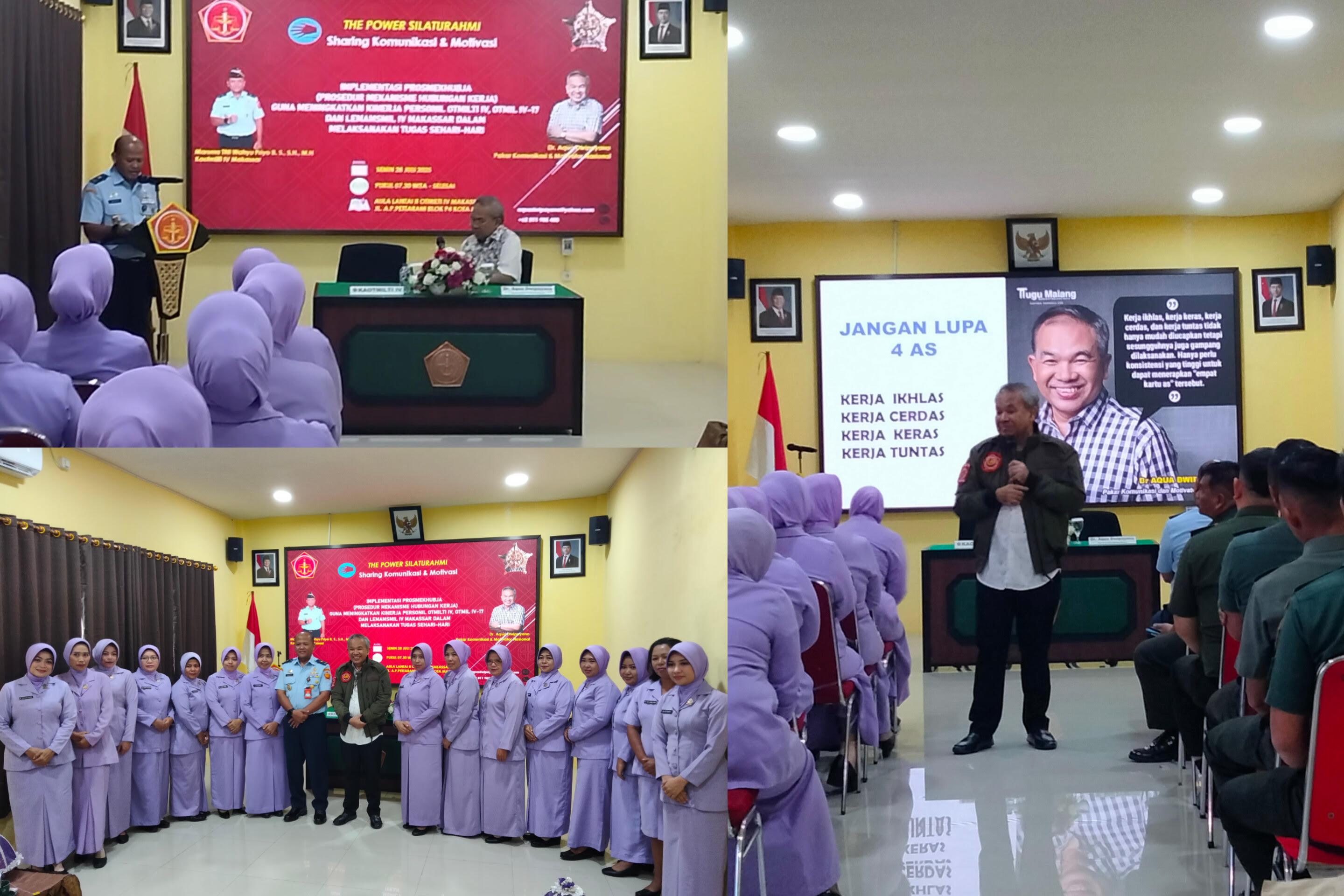 Siapa Dr Aqua Dwipayana? Motivasi Prajurit Otmilti IV Makassar agar Bekerja Ikhlas dan Cerdas