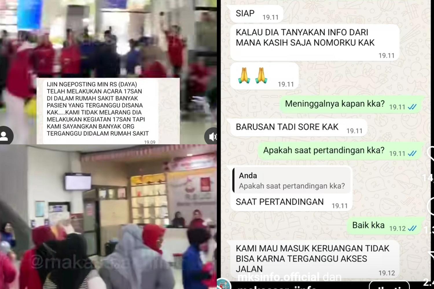 Viral Pegawai RSUD Daya Makassar Lomba 17-an di Lobi, Pasien Terganggu Suara Teriakan