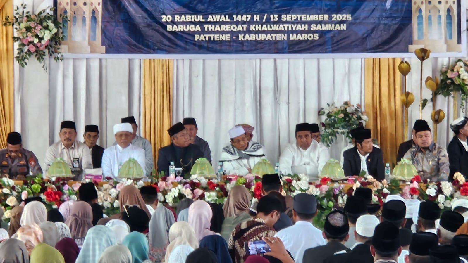 Maulid Akbar Tarekat Khalwatiyah Samman di Patene Maros Dihadiri Menag Nasaruddin Umar - Halaman all - Tribun-timur.com