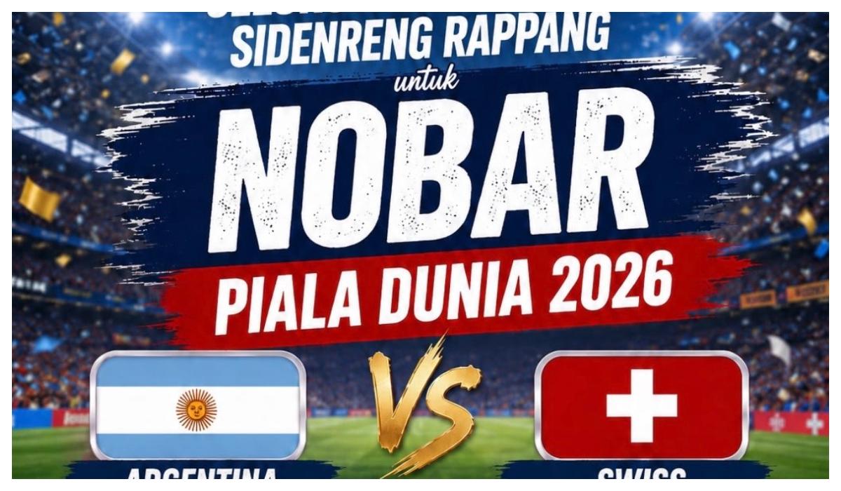 Jagoannya Tanding, Syaharuddin Alrif Gelar Nobar Argentina vs Swiss di Hutan Kota Ganggawa - Tribun-timur.com