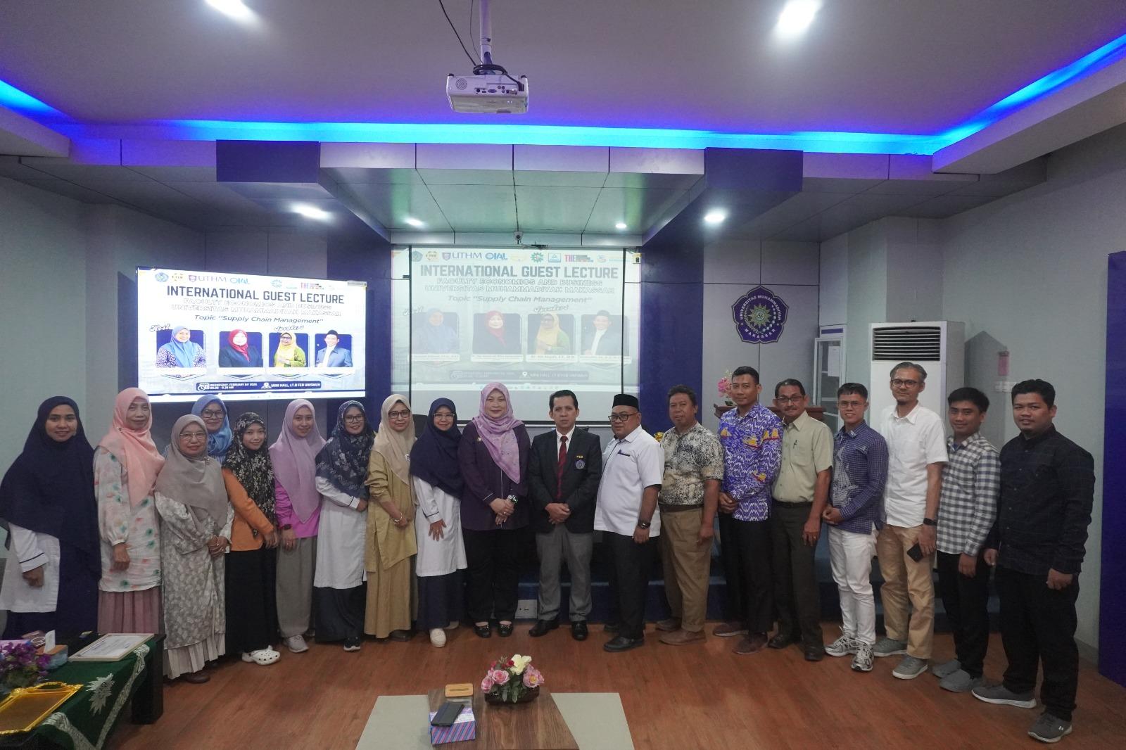 Akademisi Malaysia Bahas Supply Chain Management di FEB Unismuh Makassar