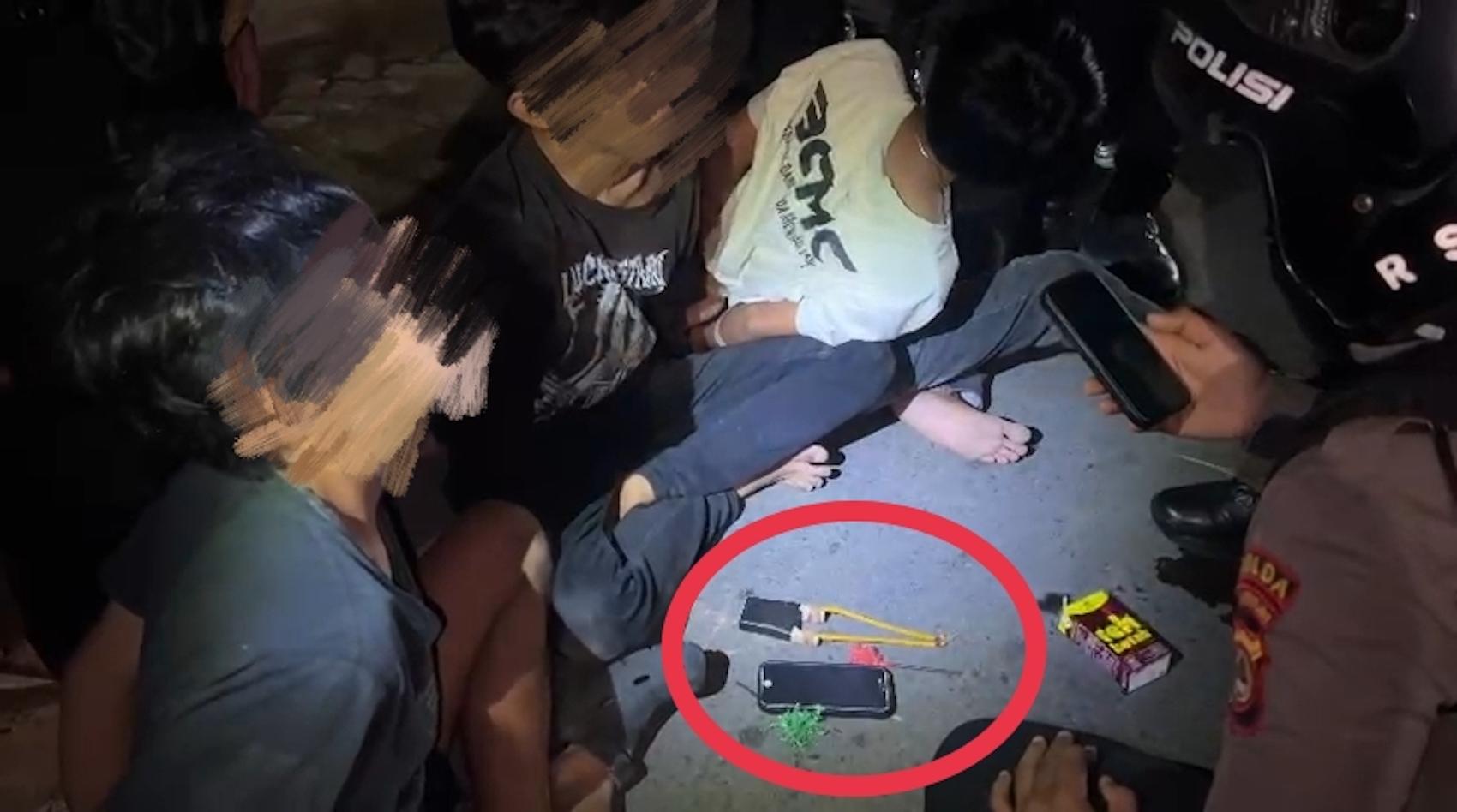 3 Pemuda Makassar Sahur Perdana di Polsek Tallo Gegara Kedapatan Bawa Anak Panah