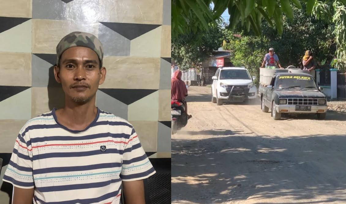 Warga Desa Lautang Wajo Akui Kecewa Hingga Aksi Tanam Pohon Pisang, 30 Tahun Jalanan Rusak - Tribun-timur.com