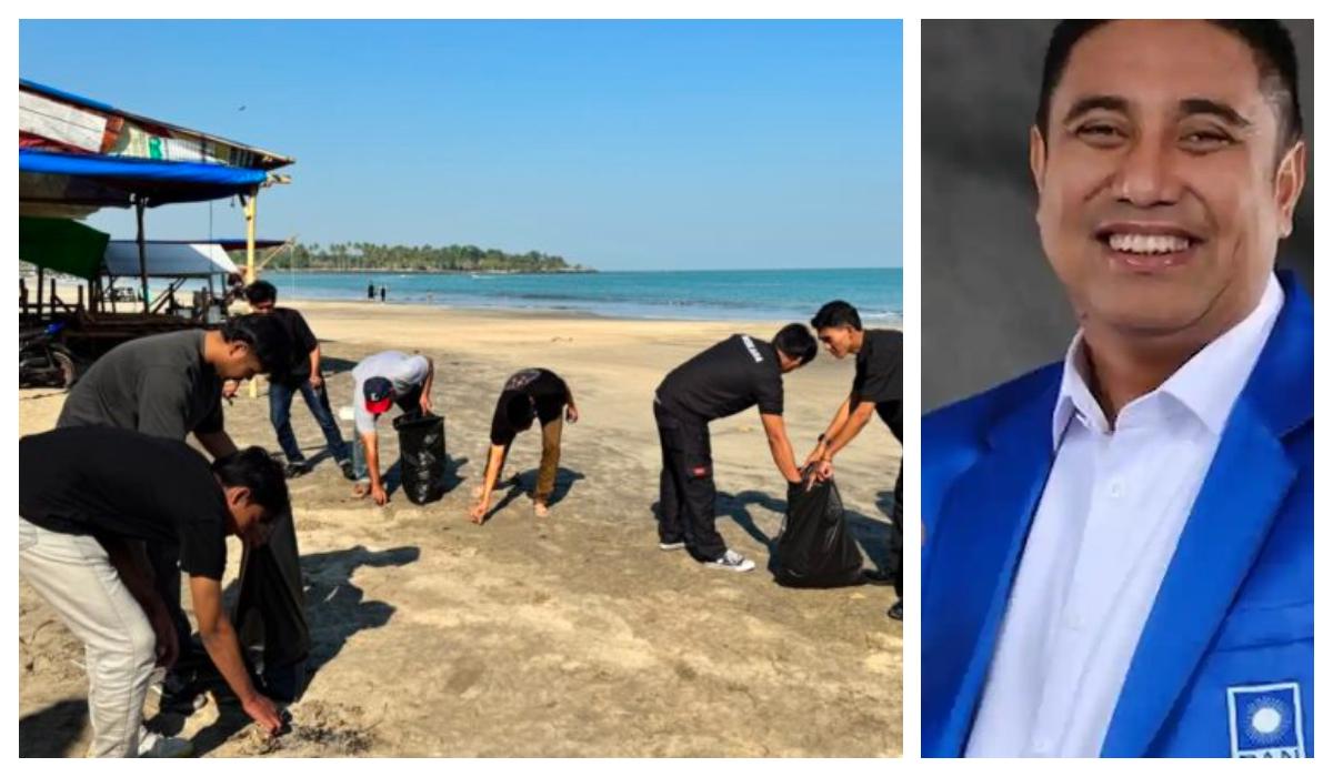 Jelang Kongres VII BM PAN, Kader Sulsel Dukung Aksi Bersih Pantai di Anyer - Tribun-timur.com