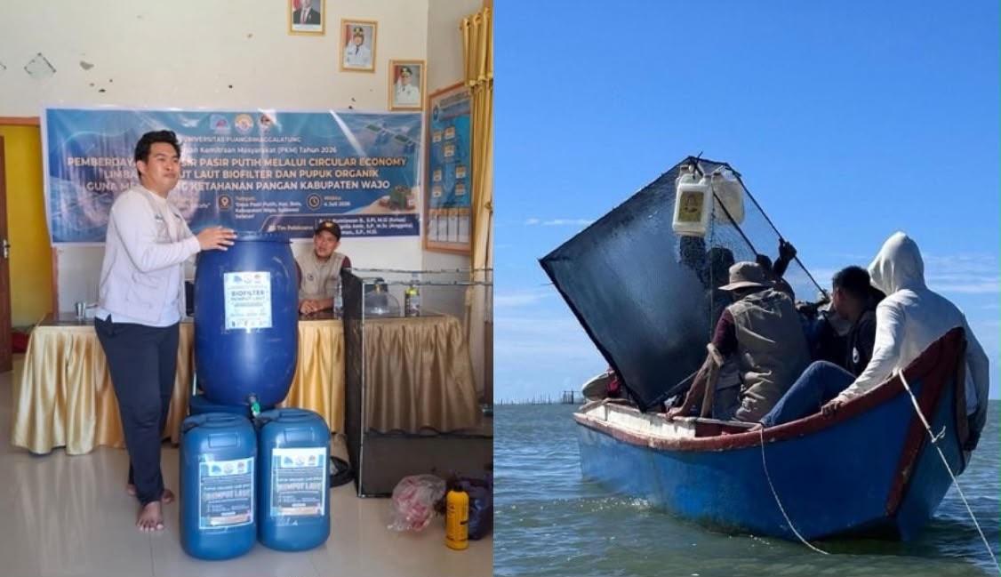 Uniprima Kenalkan KAJARULA dan POC ke Warga Pasir Putih Wajo, Inovasi Pengolahan Limbah Rumput Laut - Tribun-timur.com