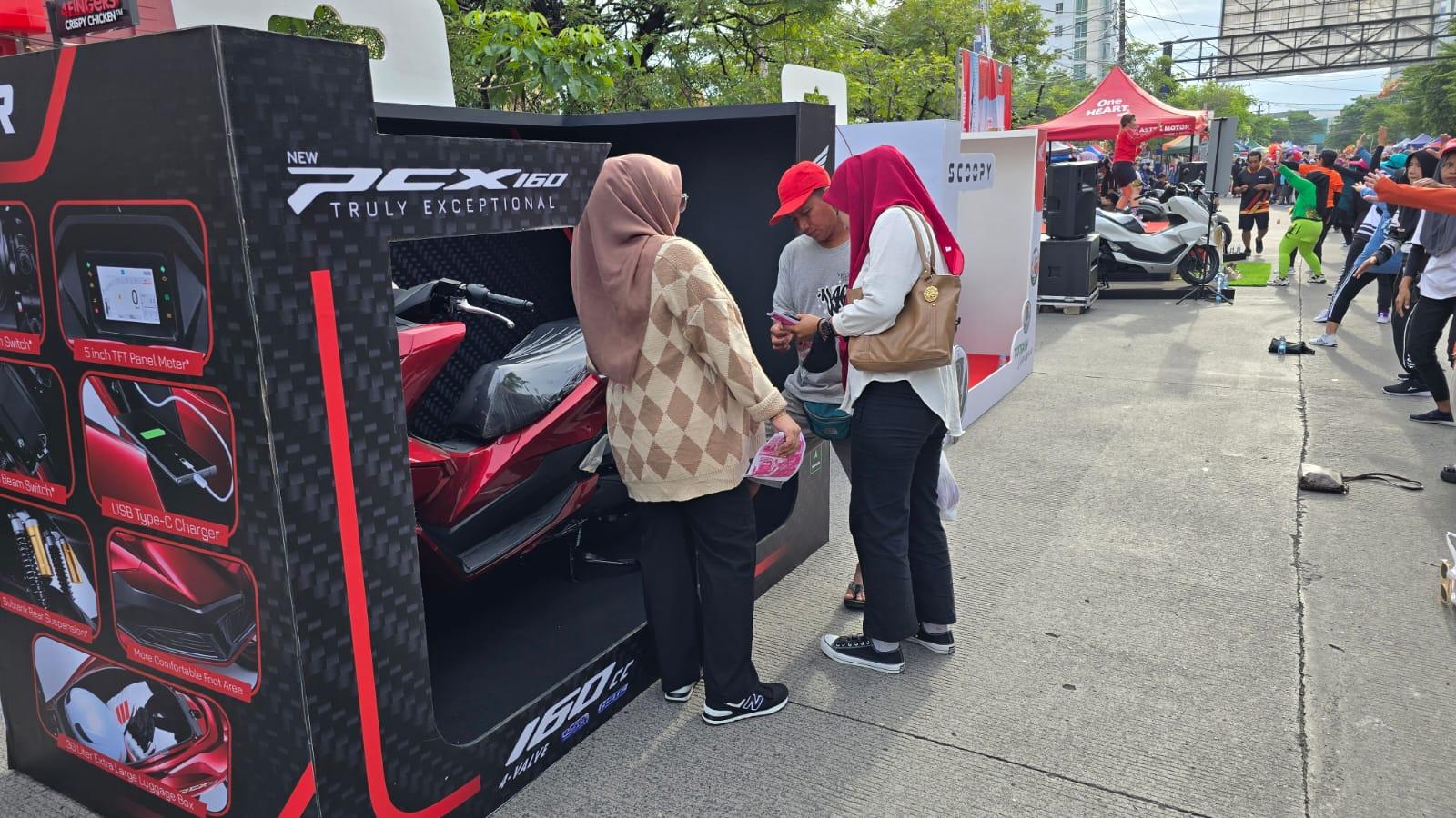 Honda PCX dan Scoopy Jadi Bintang di CFD Makassar dan Gowa, Asmo Sukses Tarik Perhatian Masyarakat