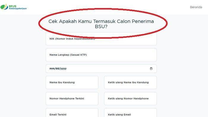 BSU Rp600 Ribu Segera Cair, Cek Penerima di Web bsu.bpjsketenagakerjaan.go.id