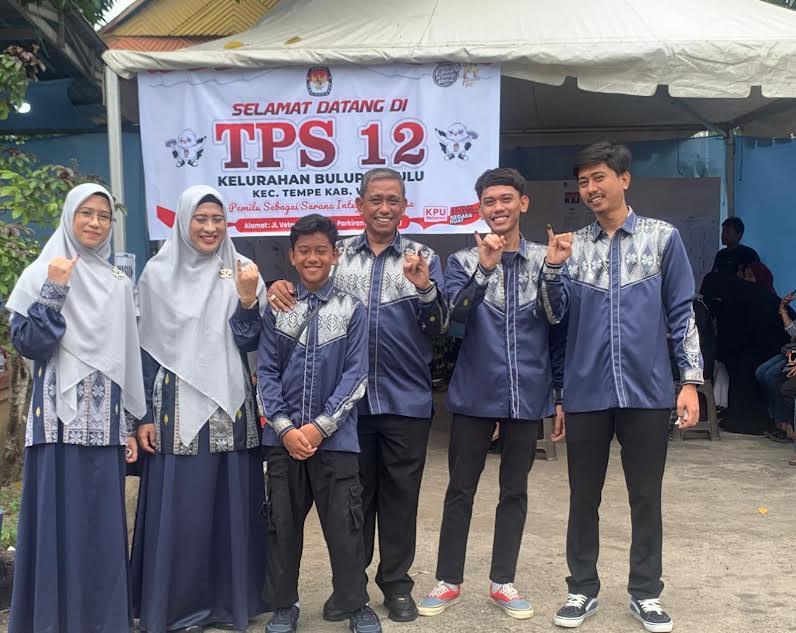 2 Putra Bupati Keok di TPS Amran Mahmud, Petahana Unggul dengan 50 Suara