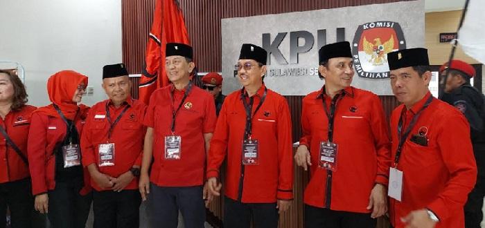 BREAKING NEWS: PDIP Sulsel Resmi Daftarkan Bacaleg ke KPU