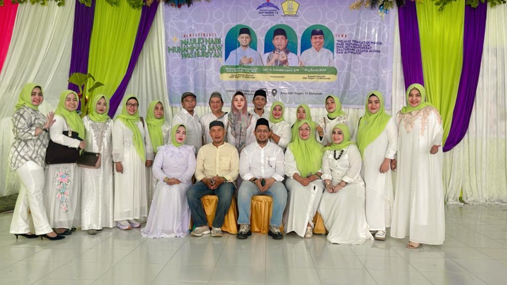 IKA SMP 13 Makassar Peringati Maulid, Alumni Berbagai Angkatan Hadir