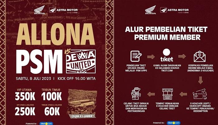 PSM Pastikan Tiket Harga Tiket Laga Kontra Dewa Unite Tak Naik, Ini Cara Belinya!
