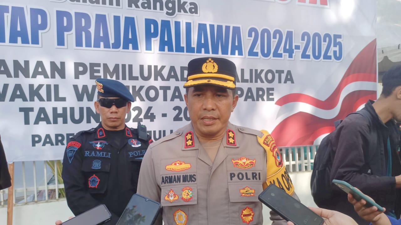 Polres Parepare Kerahkan 302 Personel Amankan Pilwalkot dan Pilgub Sulsel